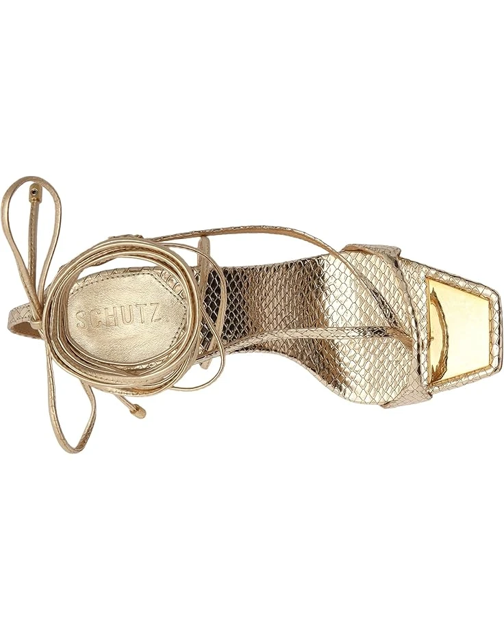 Schutz Vikki Metallic Leather Sandal | Heels 2 Schutz Vikki Metallic Leather Sandal | Heels - Image 2