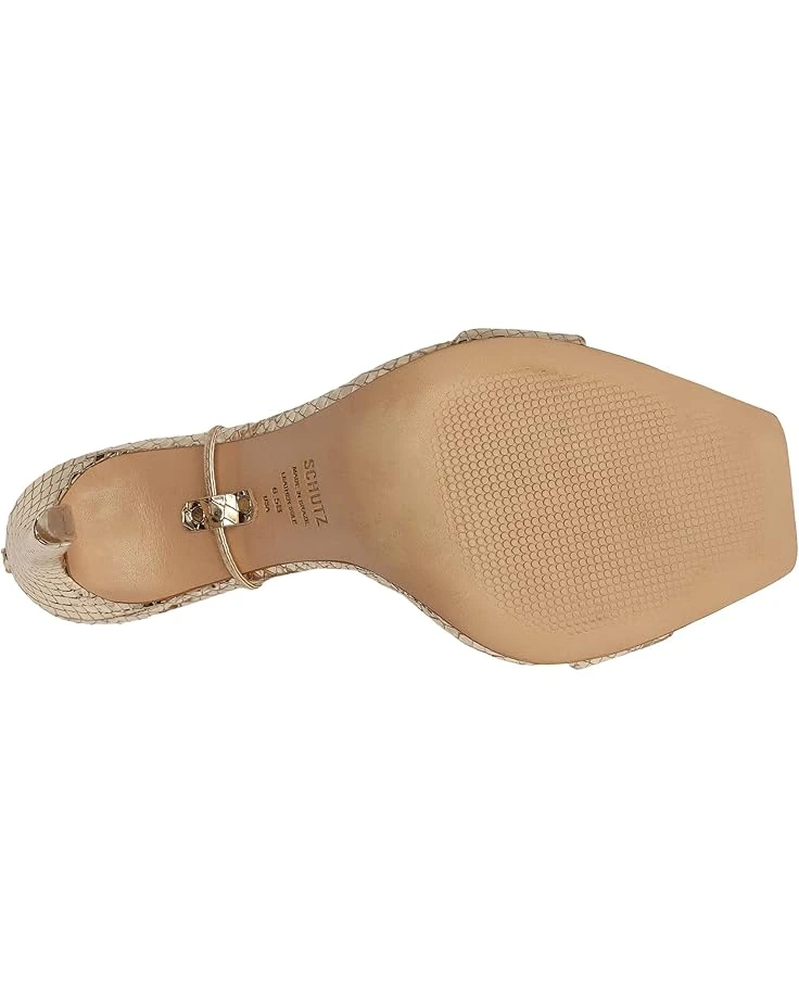 Schutz Vikki Metallic Leather Sandal | Heels 3 Schutz Vikki Metallic Leather Sandal | Heels - Image 3
