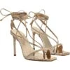 Schutz Vikki Metallic Leather Sandal | Heels