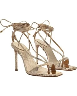 Schutz Vikki Metallic Leather Sandal | Heels